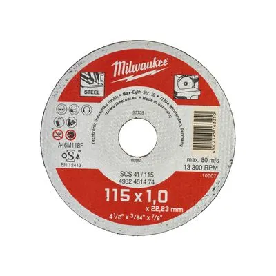 MILWAUKEE Metalltrennscheibe SCS41 115 x 1 mm, 200 Stück