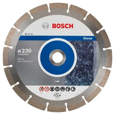 BOSCH Diamanttrennscheibe Standard for Stone 230 mm, 10 Stück