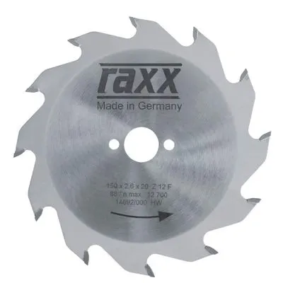 RAXX Handkreissägeblatt Wenigzahn 180 mm, 20 Zähne
