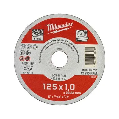 MILWAUKEE Metalltrennscheibe SCS41 125 x 1 mm, 200 Stück