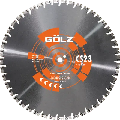 GÖLZ Trennscheibe CS23 600 mm für Beton