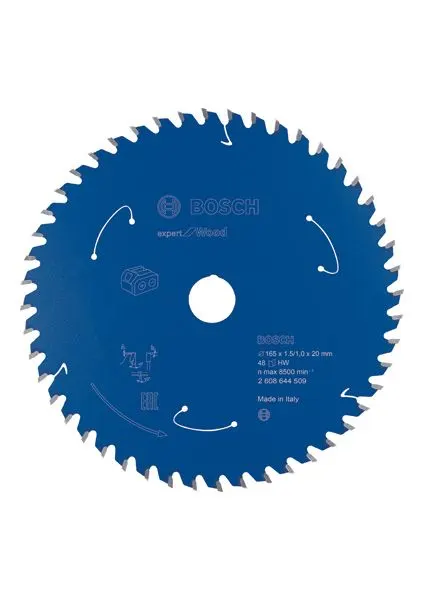 BOSCH Akku-Kreissägeblatt Expert for Wood, 165 mm, 48 Zähne